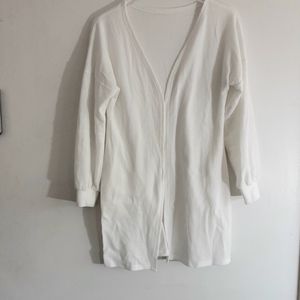 Waffle Design Cardigan Sz L